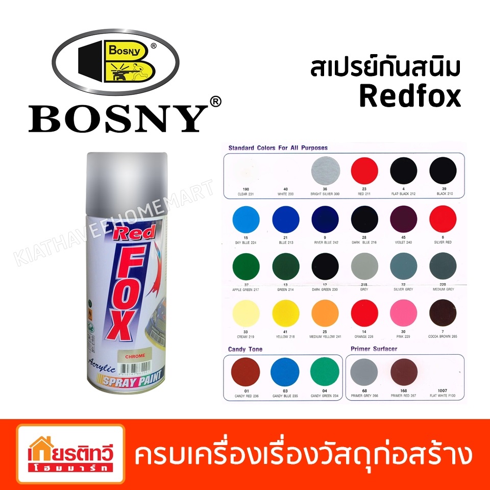 สีสเปรย์กันสนิม Redfox